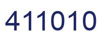 Number 411010 blue image
