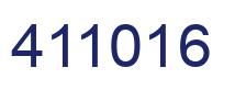 Number 411016 blue image