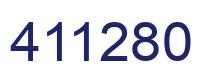 Number 411280 blue image