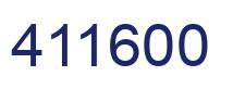 Number 411600 blue image