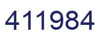 Número 411984 imagen azul
