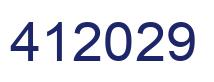 Número 412029 imagen azul