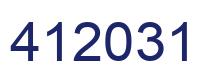 Número 412031 imagen azul