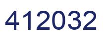 Número 412032 imagen azul