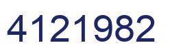 Número 4121982 imagen azul