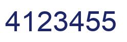 Número 4123455 imagen azul