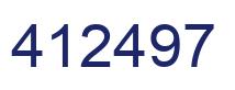 Número 412497 imagen azul