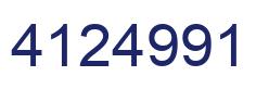 Número 4124991 imagen azul