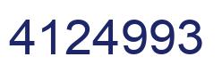 Número 4124993 imagen azul