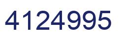 Número 4124995 imagen azul