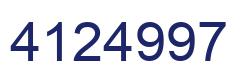 Número 4124997 imagen azul