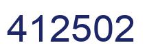 Número 412502 imagen azul