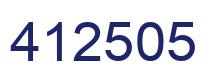 Número 412505 imagen azul