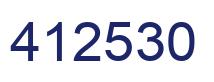 Number 412530 blue image