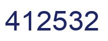 Number 412532 blue image