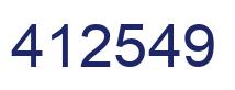 Número 412549 imagen azul
