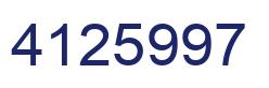 Número 4125997 imagen azul