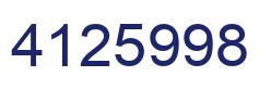 Número 4125998 imagen azul
