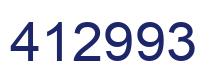 Number 412993 blue image