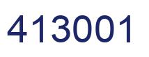 Number 413001 blue image