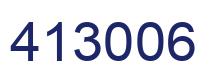 Number 413006 blue image