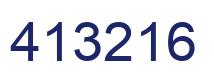 Número 413216 imagen azul