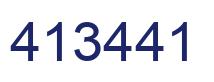 Número 413441 imagen azul