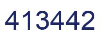 Número 413442 imagen azul