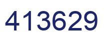 Number 413629 blue image