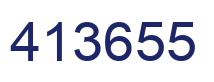 Number 413655 blue image