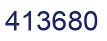 Number 413680 blue image
