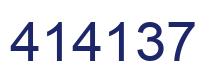 Number 414137 blue image