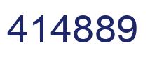 Number 414889 blue image
