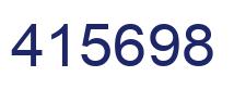 Number 415698 blue image