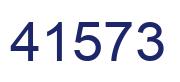 Number 41573 blue image