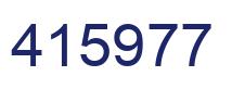 Número 415977 imagen azul
