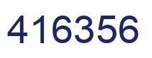Number 416356 blue image