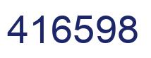 Número 416598 imagen azul