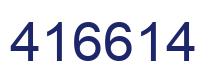 Number 416614 blue image