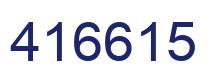 Number 416615 blue image