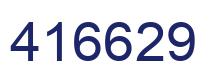 Number 416629 blue image