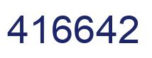 Number 416642 blue image