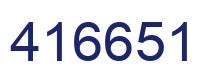 Number 416651 blue image