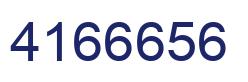 Number 4166656 blue image