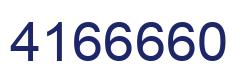Number 4166660 blue image