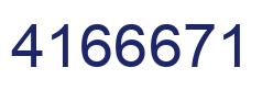 Number 4166671 blue image