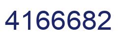 Number 4166682 blue image