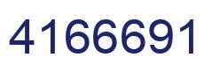 Number 4166691 blue image