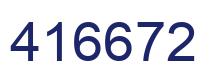 Number 416672 blue image