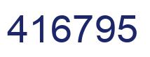 Number 416795 blue image